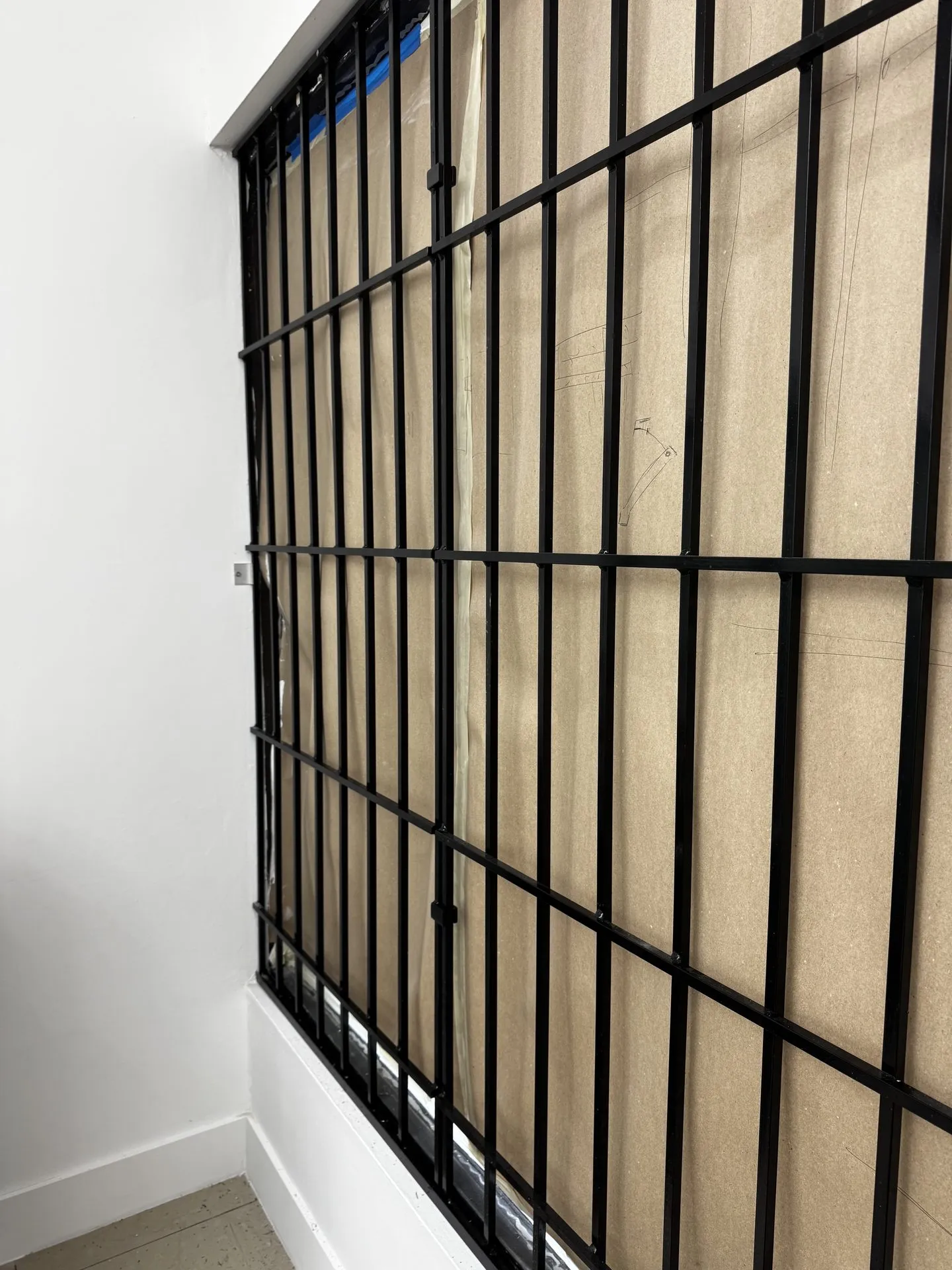 Wrought iron balcony railing detail on a Miami-Dade residence